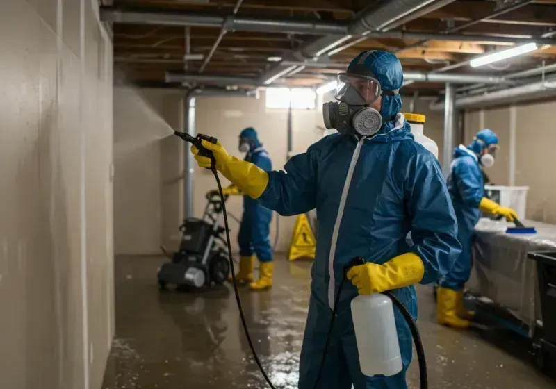 Basement Sanitization and Antimicrobial Treatment process in Morton, WA